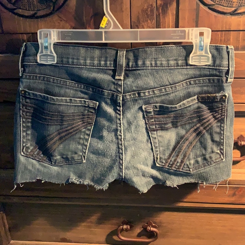 7 for all mankind jean shorts